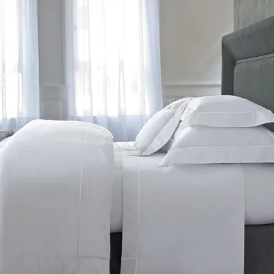 Amara Yves Delorme - Athena Organic Cotton Duvet Cover - White - King