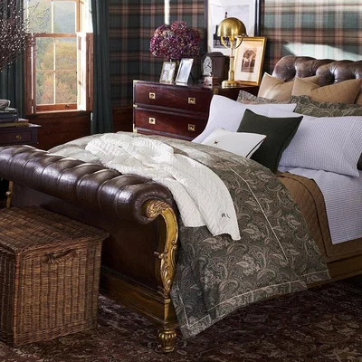 Amara Ralph Lauren Home - Heritage Paisley Duvet Cover - Sage - King