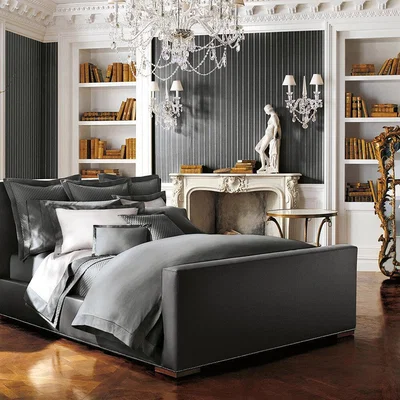 Amara Ralph Lauren Home - Langdon Duvet Cover - Graphite - King
