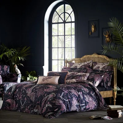 Amara Emma J Shipley - Audubon Duvet Cover - Navy - King