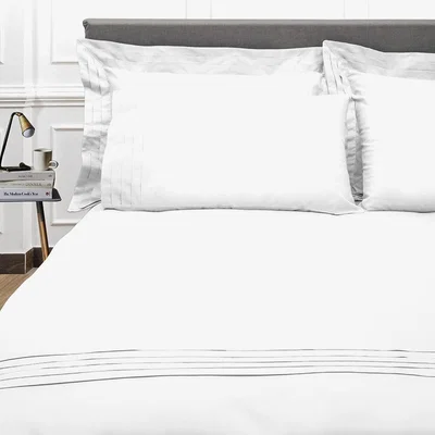 Amara Reed Family Linen - Furness Bed Set - White - King