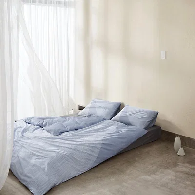 Amara Calvin Klein - Brushstroke Duvet Cover - Light Blue - King