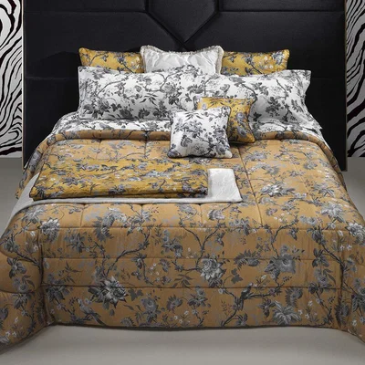 Amara Roberto Cavalli - China Birds Bed Set - Silver/Gold - King