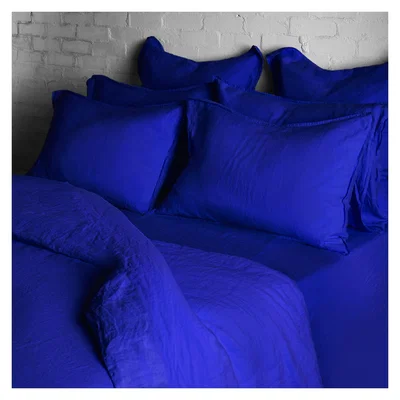 The Conran Shop Linen Duvet Cover King Size Workwear Blue