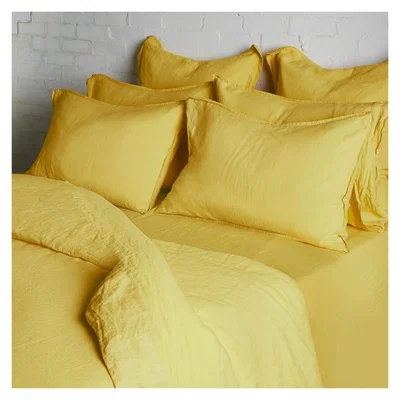 The Conran Shop Linen Duvet Cover Super King Size Ochre