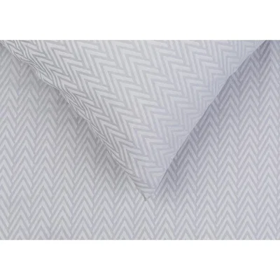 Heal's Heal's Herringbone Grey Super King Duvet Cover - Heal's UK Bedroom Furniture