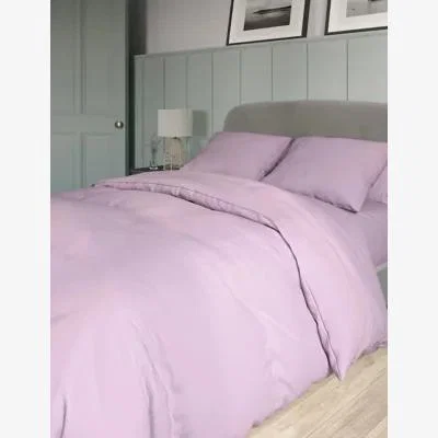 Marks & Spencer M&S Egyptian Cotton Sateen 400 Thread Count Duvet Cover - 5FT - Dusted Mauve, Dusted Mauve,Petrol,Pearl Grey,Duck Egg,Ash Grey,Light Cream,White