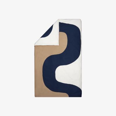 Nordic Nest Marimekko Seireeni duvet cover 150x210 cm Beige-dark blue-natural white
