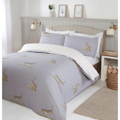 The Range Meadow Hare Duvet Cover and Pillowcase Set - King