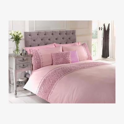 The Range Limoges Raised Roses Floral Duvet Cover Set - Pink / King / 1.6kg