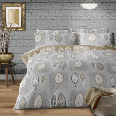 The Range Freja Leaf Green and Tan Duvet Cover Set - Green / King