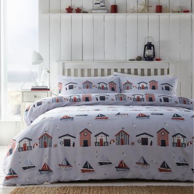 The Range Beach Huts Duvet Set - Blue / King