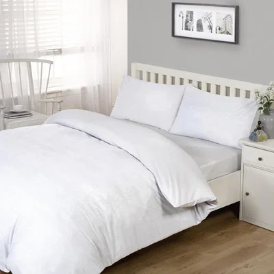 The Range Bamboo Duvet Cover - White / King size