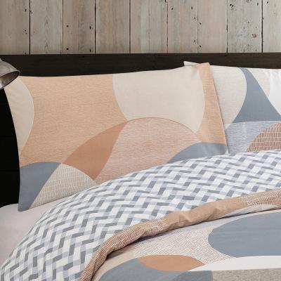 The Range Vantona Easy Living Urban Geometric Duvet Cover Set - White/Multi / King
