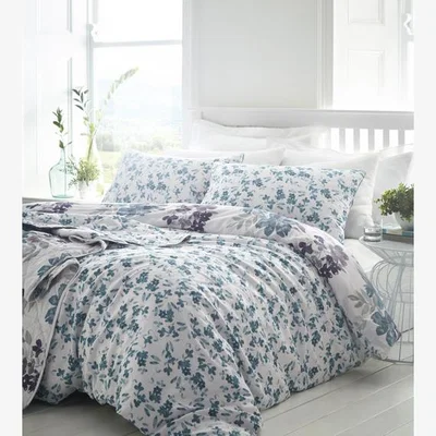The Range Kew Duvet Cover and Pillowcase Set - Teal / King