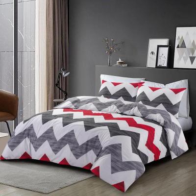 The Range Ronald Geometric Duvet Cover Set - Red / King