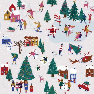The Range Festive Neighbourhood Duvet Cover Set - Multicolour / King