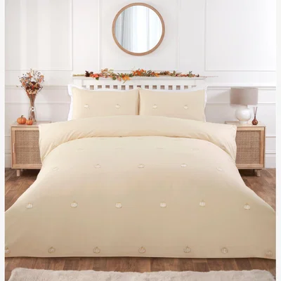 The Range Pumpkins Duvet Cover and Pillowcase Set - Natural / King
