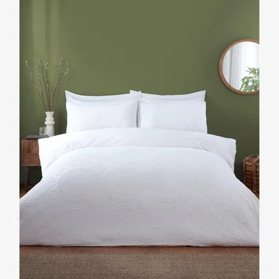 The Range Kingsbridge Duvet Cover and Pillowcase Set - White / King