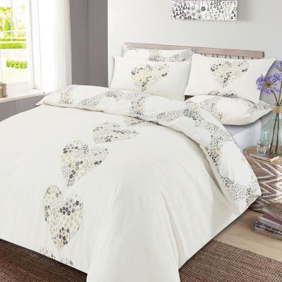 The Range Dreamscene Lizzie Love Hearts Duvet Cover Set with Pillowcases - Yellow / King