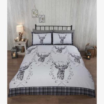 The Range Angus Stag Duvet Cover Set - Grey / King
