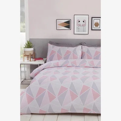 The Range Leo Duvet Cover Set - Pink / King