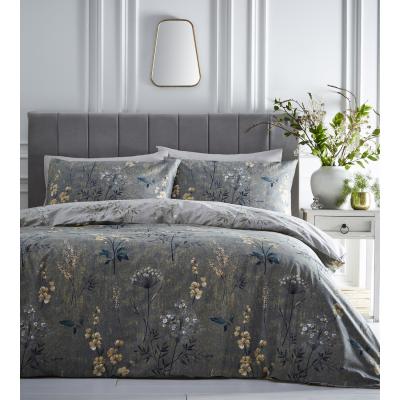 The Range Florette Duvet Cover and Pillowcase Set - Green/Ochre / King