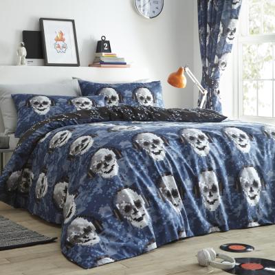 The Range Pixel Skulls Duvet Set - Multi / King
