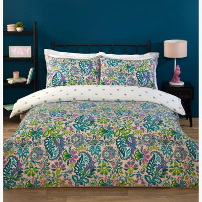 The Range Oriana Paisley Duvet Cover and Pillowcase Set - Teal / King