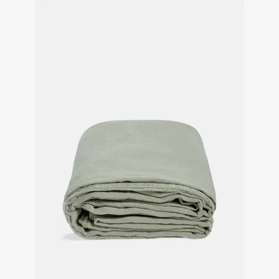 Soho Home Luna Linen Duvet Cover Sage, King