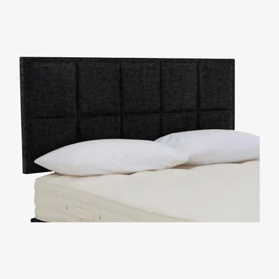 Furniture Village Hypnos - Riley Strutted Headboard - King Size - Linoso Slate