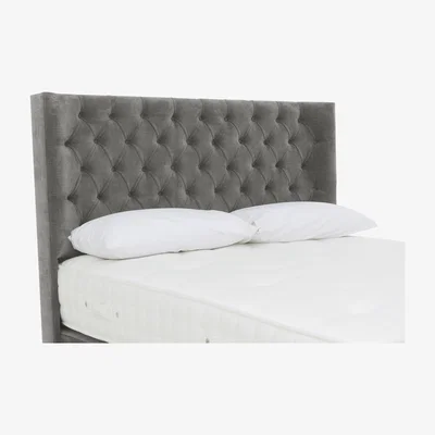 Furniture Village Highgrove - Harding Floor Standing Headboard - King Size - Dapple Sterling
