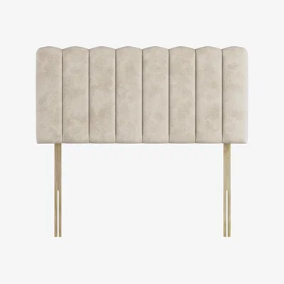 Furniture Village Sealy - Shard Strutted Headboard - King Size - Velvet Dove