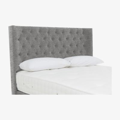 Furniture Village Highgrove - Harding Floor Standing Headboard - King Size - Pebble Tweed