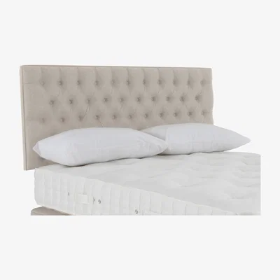 Furniture Village Hypnos - Wooburn Strutted Headboard - King Size - Imperio Biscuit