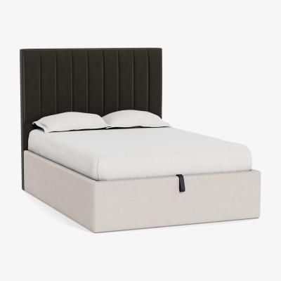 Heal's Heal's Retta Headboard King Velvet Charcoal - Heal's UK Furniture