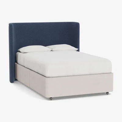 Heal's Heal's Monroe Headboard King Boucle Indigo - Heal's UK Furniture