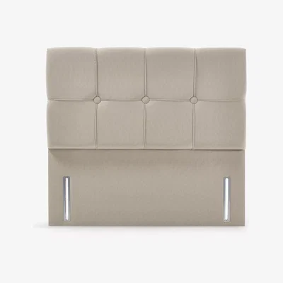 John Lewis John Lewis & Partners Natural Collection Tatton Full Depth Headboard, Canvas Pebble, King Size