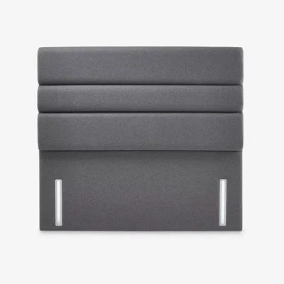 John Lewis John Lewis & Partners Natural Collection Lancaster Upholstered Headboard, King Size, Mole Charcoal