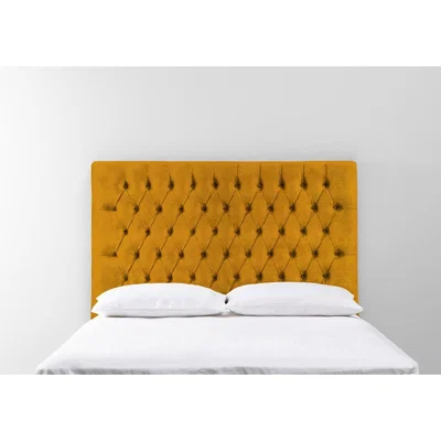 Perch and Parrow Gloria 5' King Size Headboard in Medallion Gold
