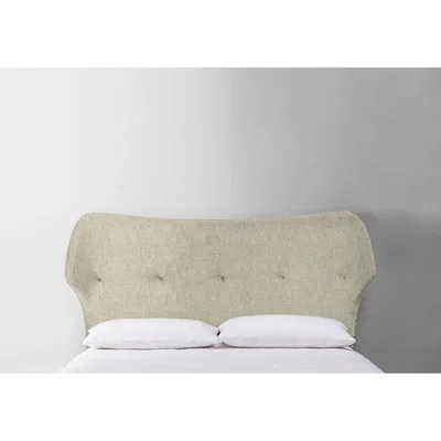 Perch and Parrow Jean 5' King Size Headboard in Oatmeal