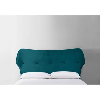 Perch and Parrow Jean 6' Super King Size Headboard in Spanish Blue