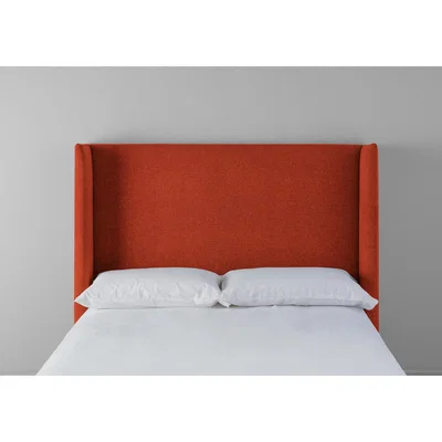 Perch and Parrow Suzie 5' King Headboard in Marmalade Orange