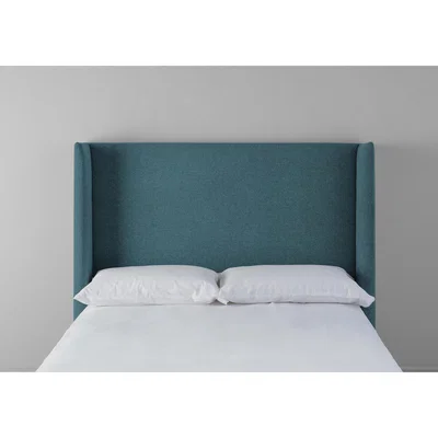 Perch and Parrow Suzie 5' King Headboard in Steel Blue