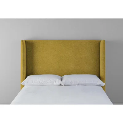 Perch and Parrow Suzie 5' King Headboard in Summer Buttercup