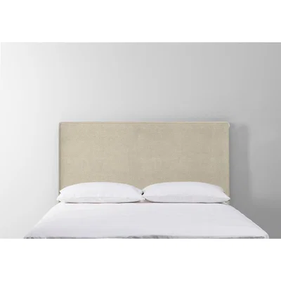 Perch and Parrow Calvin 5' King Size Headboard in Winter Rye