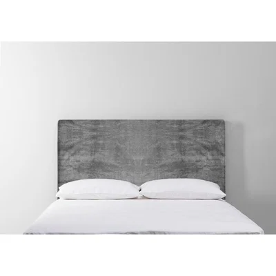 Perch and Parrow Calvin 5' King Size Headboard in Cloudy Grey