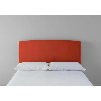 Perch and Parrow Ted 5' King Headboard in Marmalade Orange