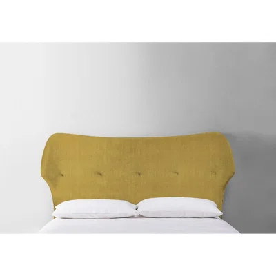 Perch and Parrow Jean 5' King Size Headboard in Dandelion