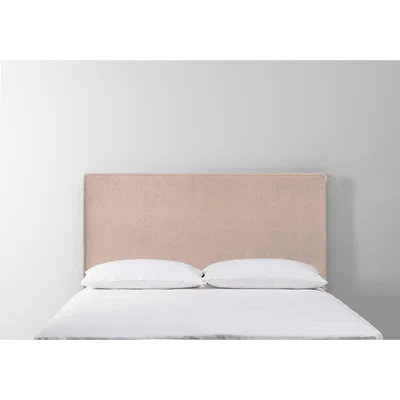 Perch and Parrow Calvin 5' King Size Headboard in Rose Petal